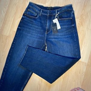 Guess Women’s Jeans size 28 JACQUELINE Blue Relaxed Wide Cropped NWT.
